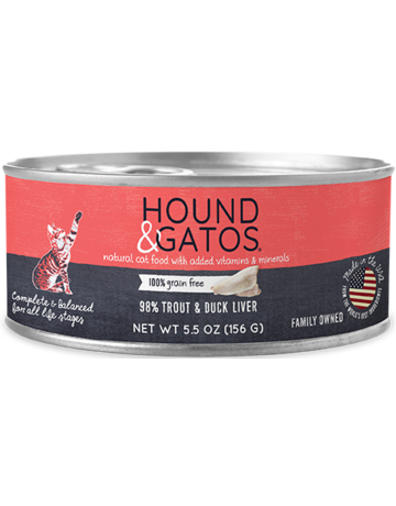 Hound&Gatos Hound&Gatos chat truite canard 5.5oz (24)
