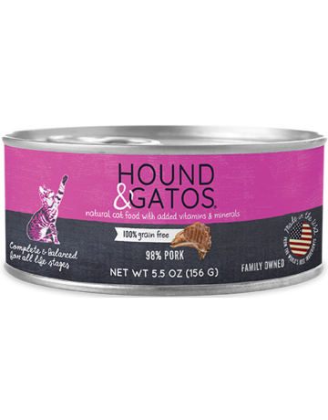 Hound&Gatos Hound&Gatos chat porc 5.5oz (24)