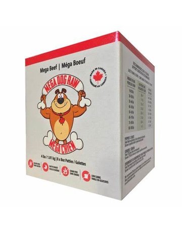 Mega dog raw Bold by Nature mega dog galettes de boeuf 4lb