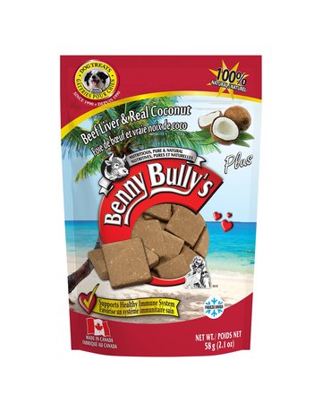 Benny bullys Benny Bully foie de boeuf et noix de coco 58g (12)