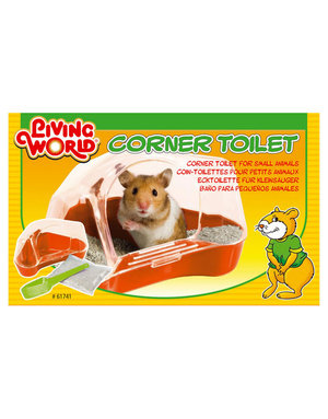 Living World Living World toilette pour hamster rouge moyen