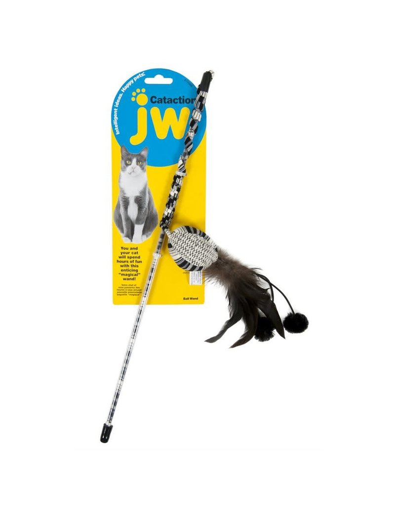 Jw JW Cataction baguette pour chat avec plumes et balle