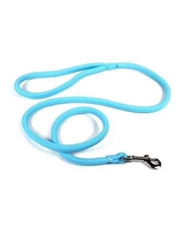 Yellowdog Yellowdog round braided bleu pâle laisse 3/4'' x 60''