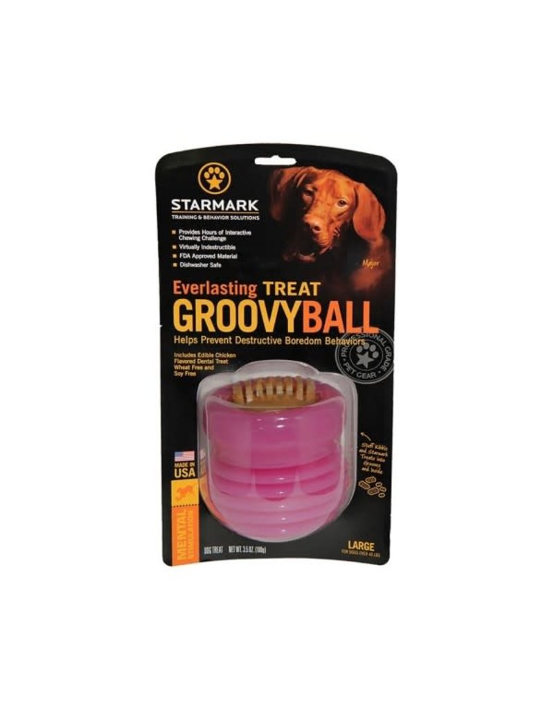 Starmark Starmark everlasting groovy ball dog toy petit .