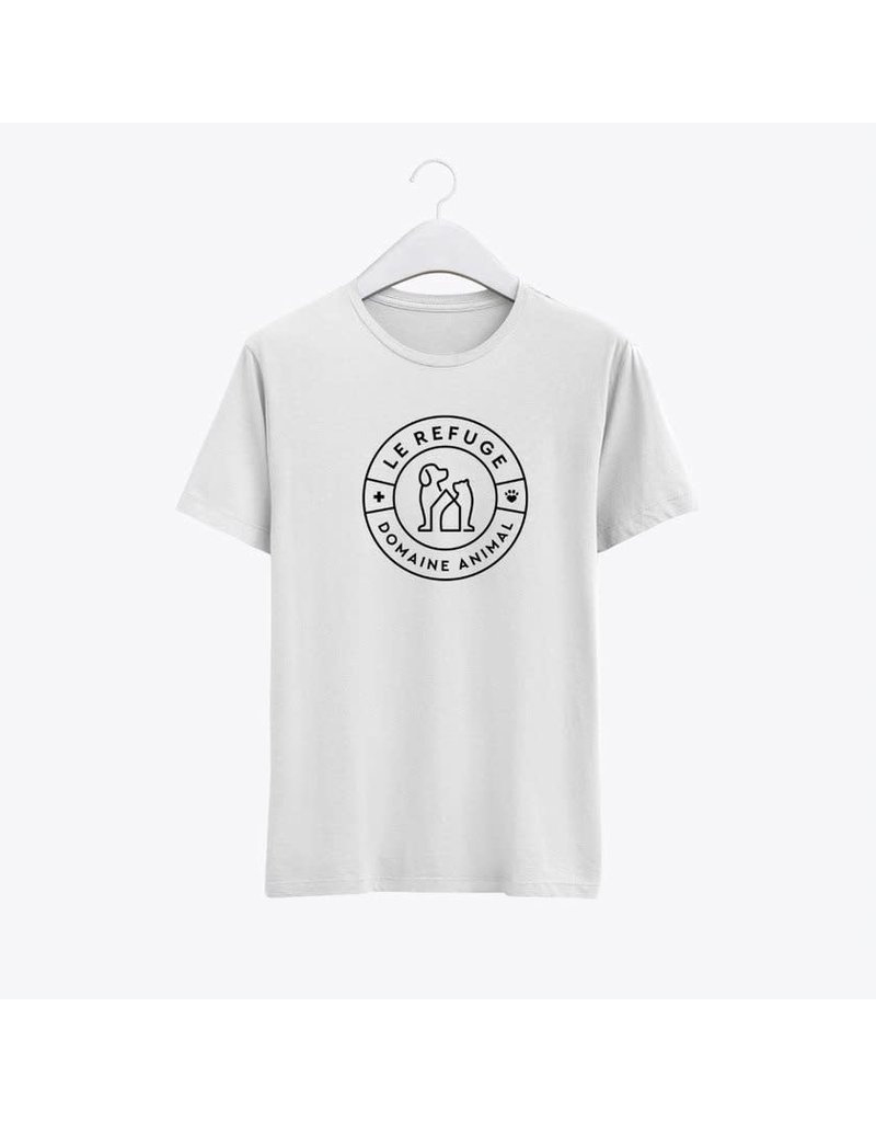 Domaine Animal T-shirt unisexe '' Le refuge Domaine animal'' blanc