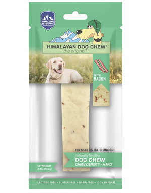 Himalayan pet supply Himalayan Chew fromage de yak moyen au bacon 65g