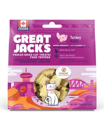 Canadian Jerky Canadian Jerky Great Jack's chat dinde lyophilisée 1oz
