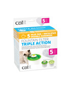 Catit Catit filtres 2.0 triple action pq de 5