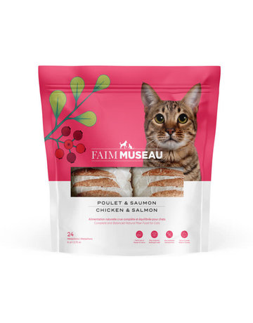 Faim museau Faim Museau chat poulet et saumon 24 médaillons 6 lb -