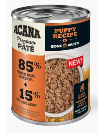 Acana Acana chien pâté recette avec bouillon d'os pour chiot 363g (12) .