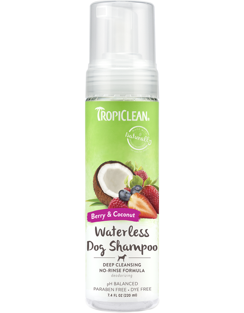 Tropiclean Tropiclean shampoing sans rinçage chien baies et coconut