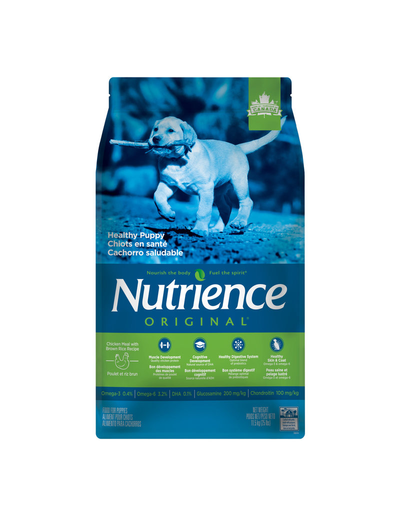 Nutrience Nutrience original pour chiots en santé, poulet et riz brun 24lb