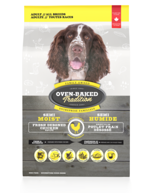 Oven-baked OVEN-BAKED TRADITION nourriture semi-humide pour chien au poulet 20lb