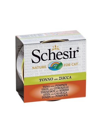 Schesir Schesir chat entrée au thon et citrouille dans bouillon 70g (14)