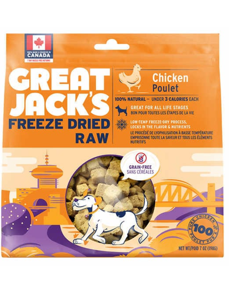 Canadian Jerky Canadian Jerky Great Jack's chien poulet lyophilisé 7oz