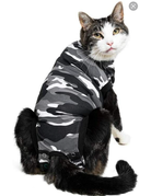 Suitical Recovery Suitical Recovery Suit pour chat camouflage noir