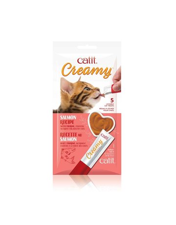 Catit Catit Creamy régal crémeux au saumon 5x15g (12)