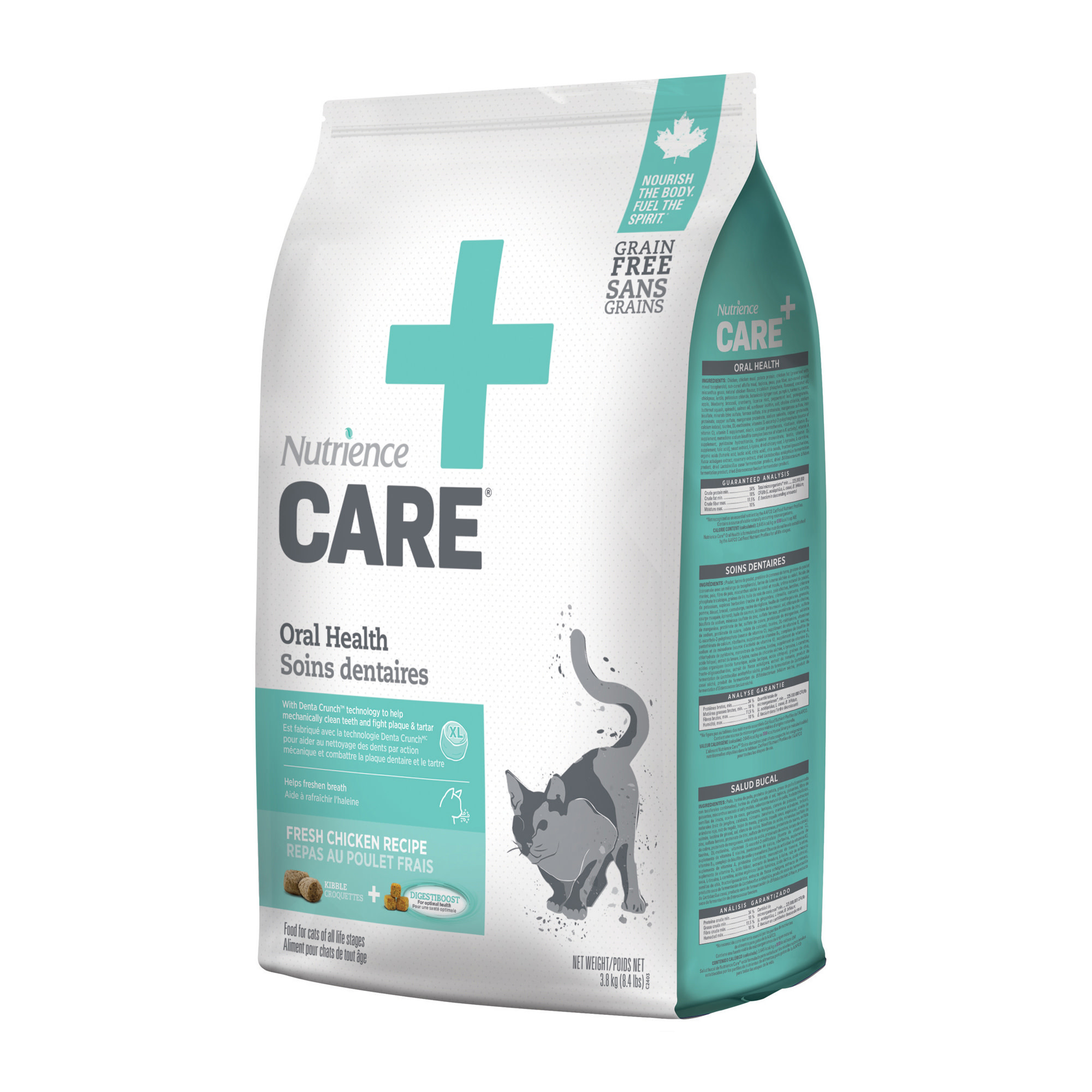 Nutrience Nutrience care dentaire chat 3.8kg Domaine Animal