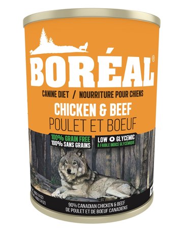 Boreal Boréal conserve pour chien sans grains poulet & bœuf 690gr (12) //