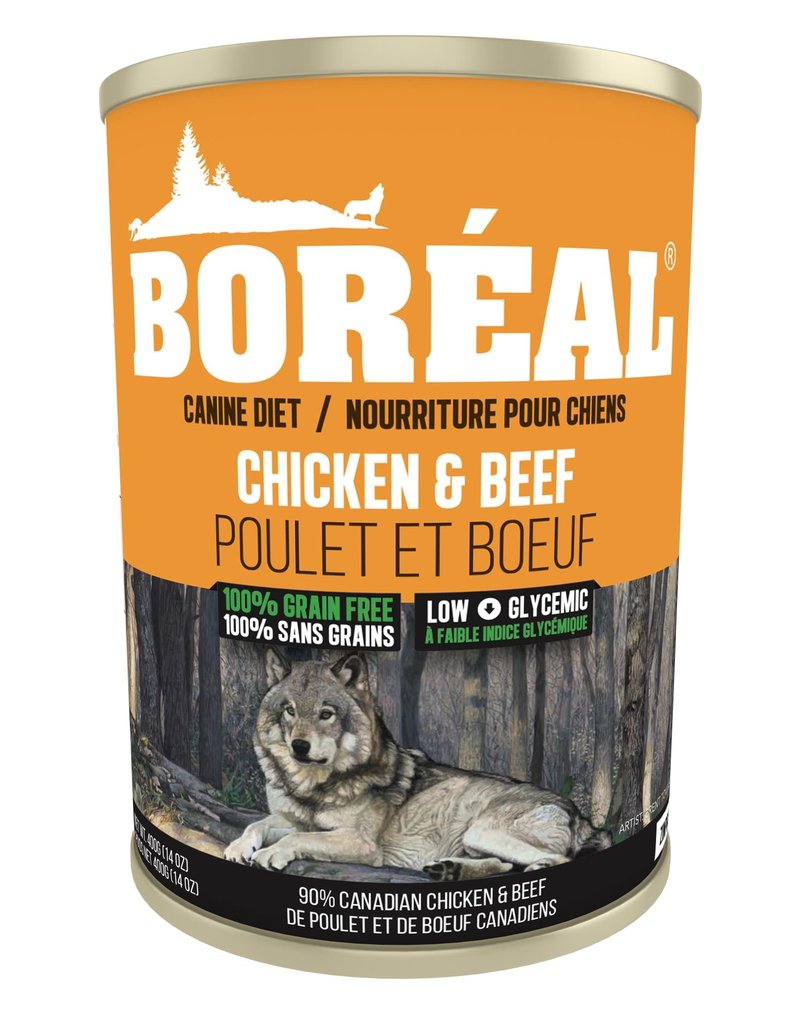 Boreal Boréal conserve chien sans grains poulet et bœuf 690gr (12)