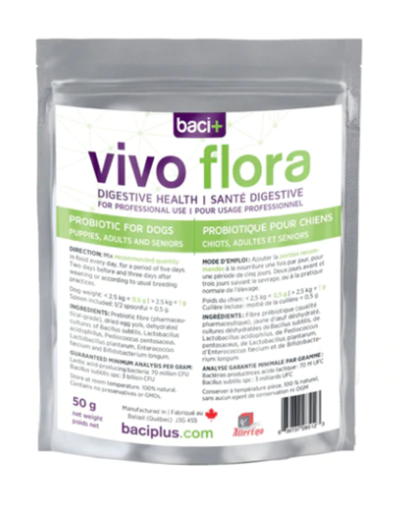 Baci+ Baci+ Vivo Flora probiotiques pour chien 50g