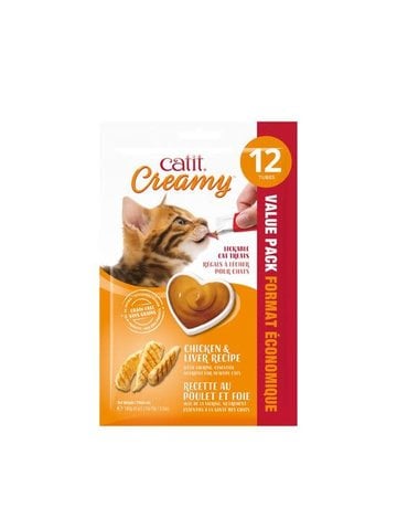 Catit Catit Creamy régal crémeux au poulet et foie 12x15g (8)