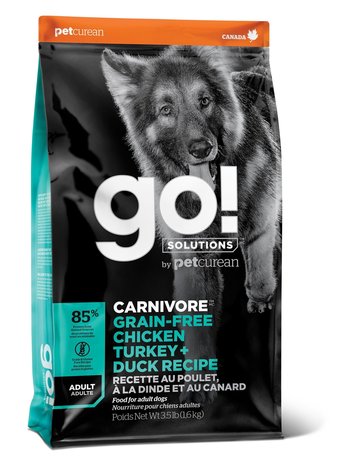 Go Solution Go! solution sans grains chien poulet, dinde, canard 22lbs -