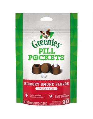 Greenies Pill Pocket saveur de fumé pour chien 3.2oz