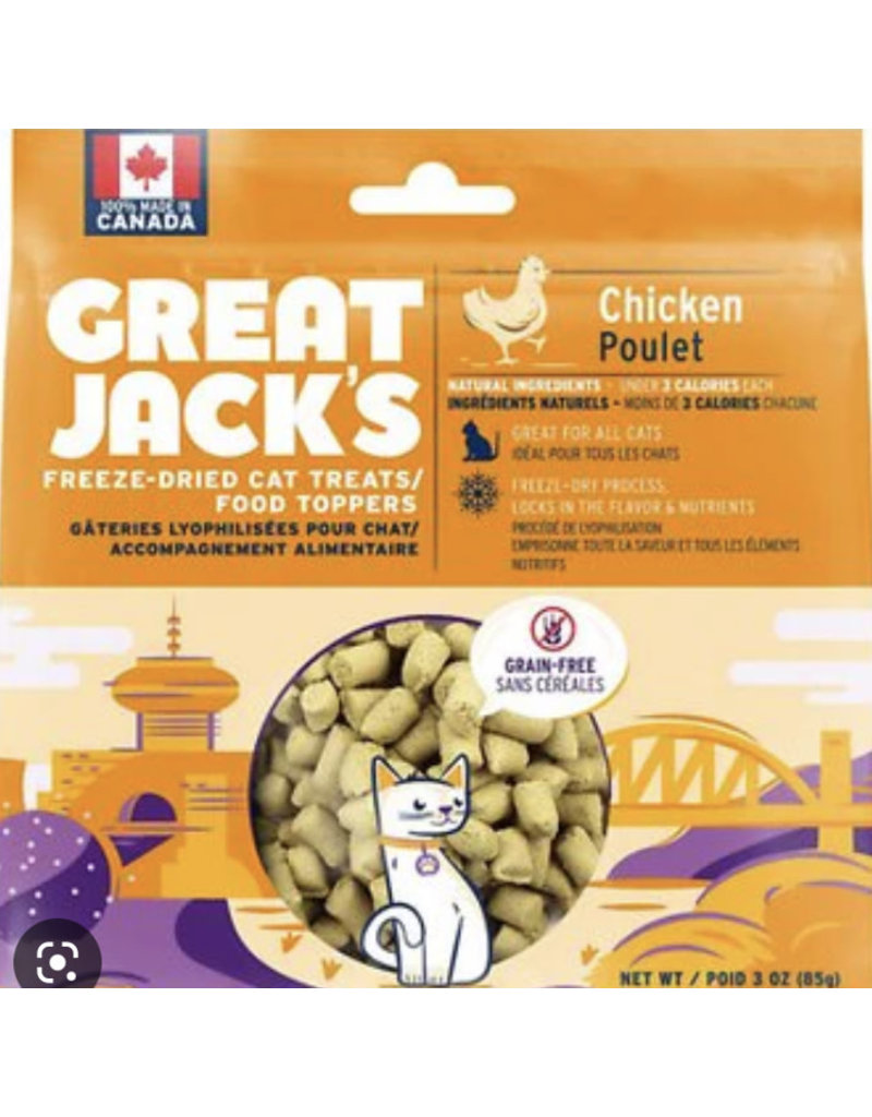 Great Jack's Canadian Jerky Great Jack's chat poulet lyophilisé 3oz