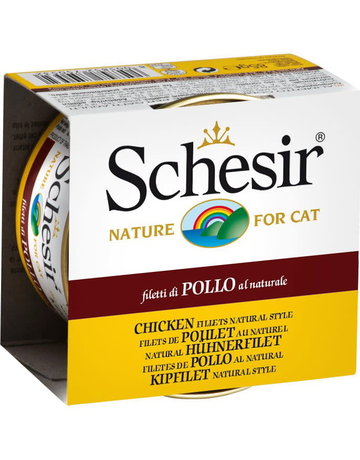 Schesir Schesir chat entrée au poulet et riz naturel 85g (14)