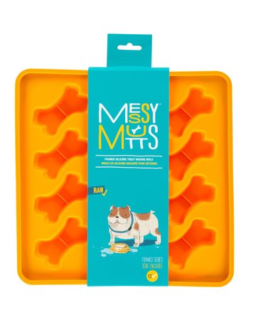 Messymutts Messy Mutts moule à friandises en silicone 12 os orange