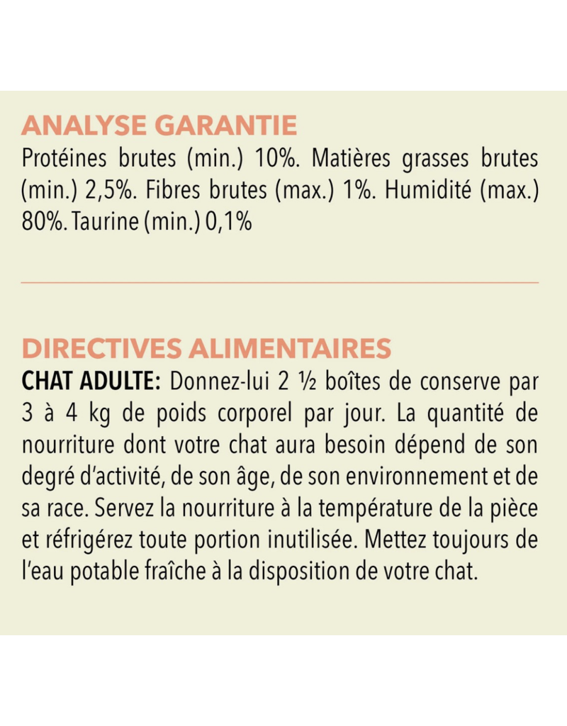 Acana chat pâté au saumon avec bouillon d'os 85g (24) Domaine Animal