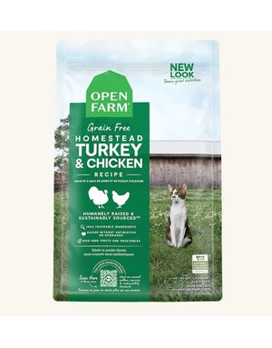 Open Farm Open Farm chat recette dinde et poulet sans grains
