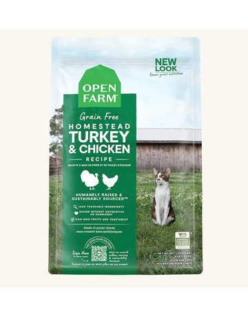 Open Farm Open Farm chat recette dinde et poulet sans grains