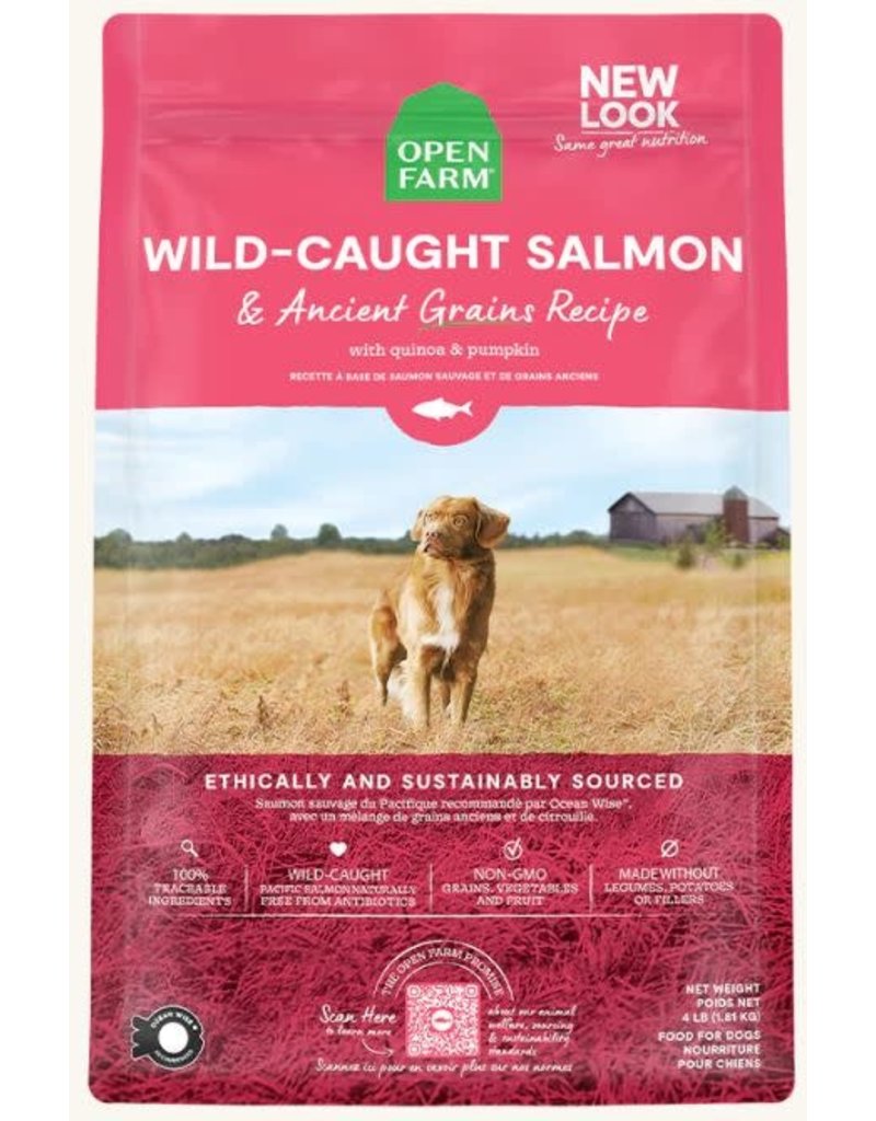 Open Farm Open Farm chien recette saumon sauvage & grains anciens