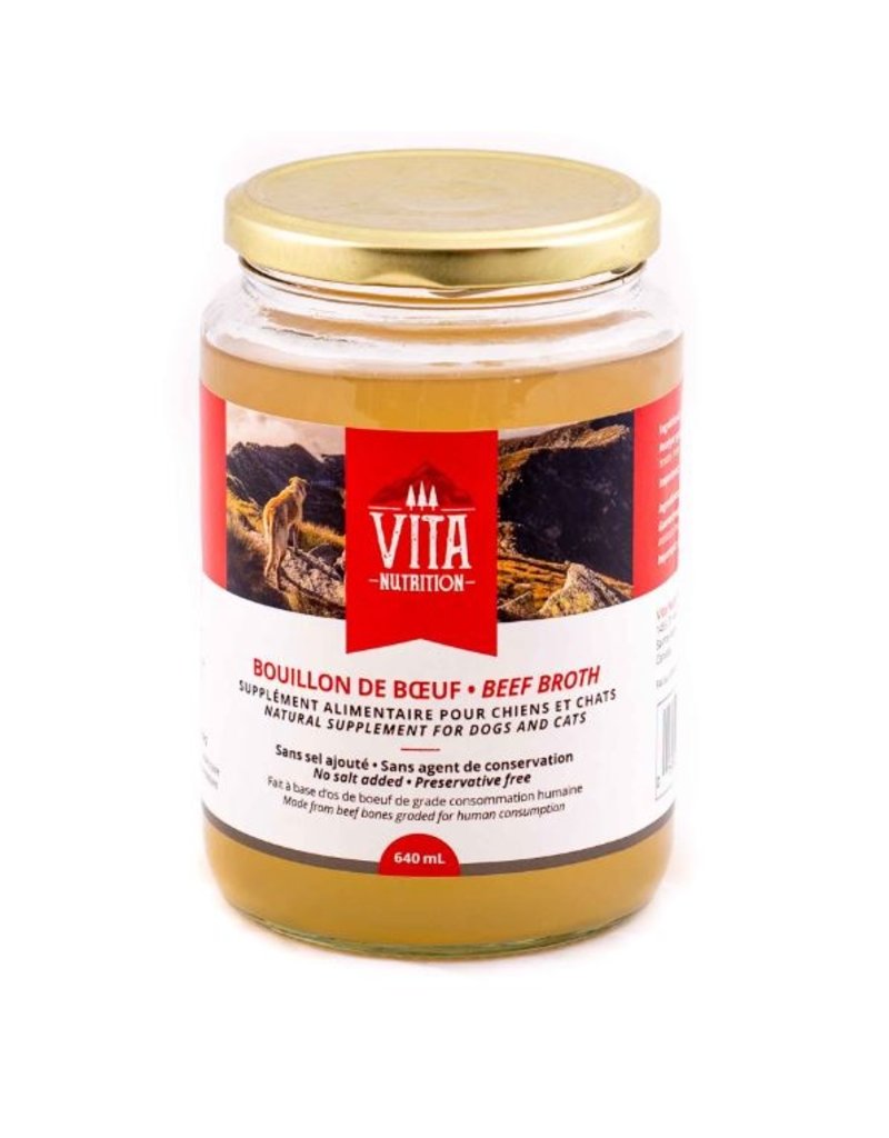 Vita Nutrition bouillon de boeuf 640ml Domaine Animal
