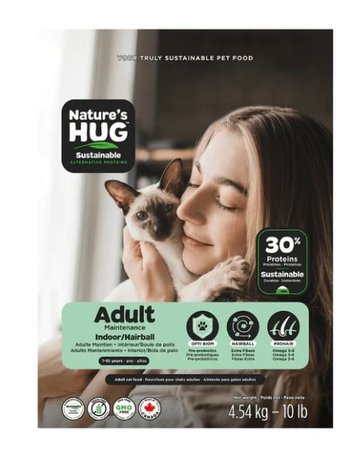 Nature's Hug Nature's Hug chat adulte intérieur boule de poils 10 lbs