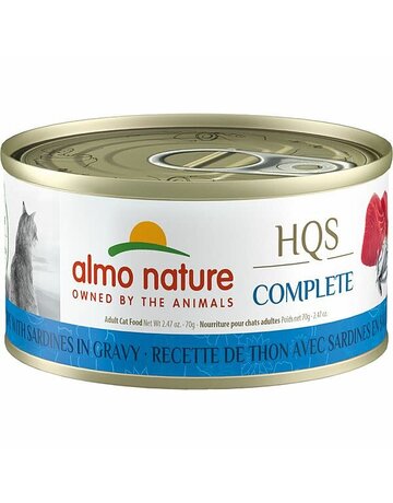 Almo Almo HQS complete chat thon et sardine en sauce 70gr (24)