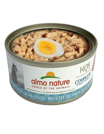 Almo Almo HQS complete chat thon et oeuf de caille en sauce 70gr (24)