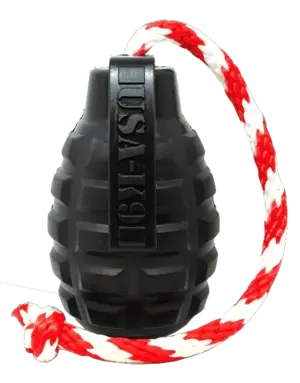 Soda Pup SodaPup jouet grenade durable magnum noir