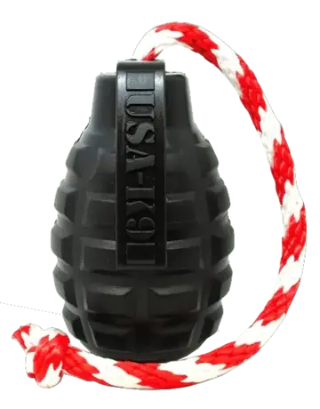 Soda Pup SodaPup jouet grenade durable magnum noir