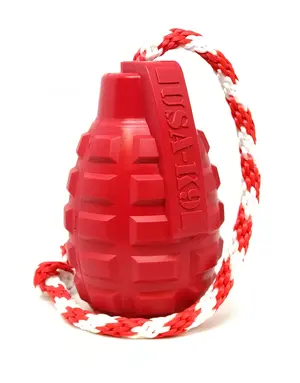 Soda Pup SodaPup jouet grenade durable rouge