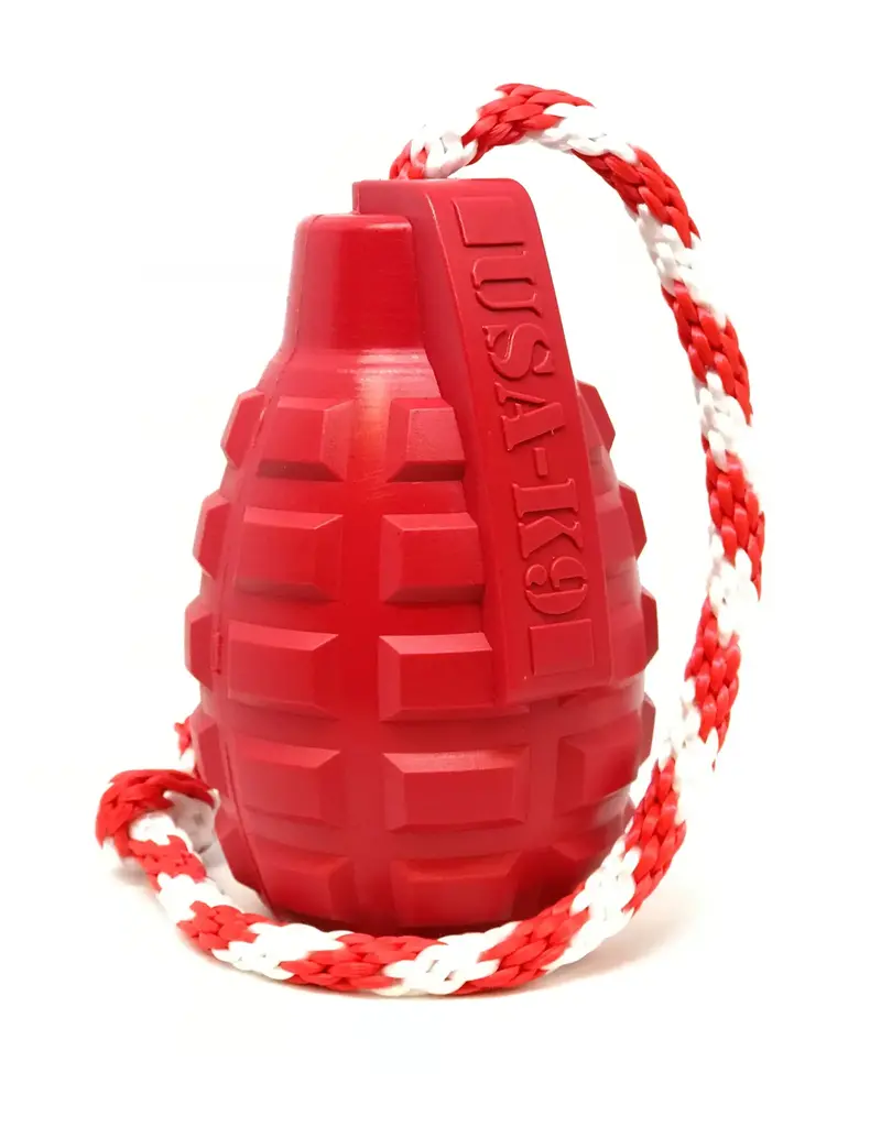 Soda Pup SodaPup jouet grenade durable rouge