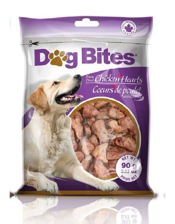 Petz Dog Bites, coeurs de poulet 90g