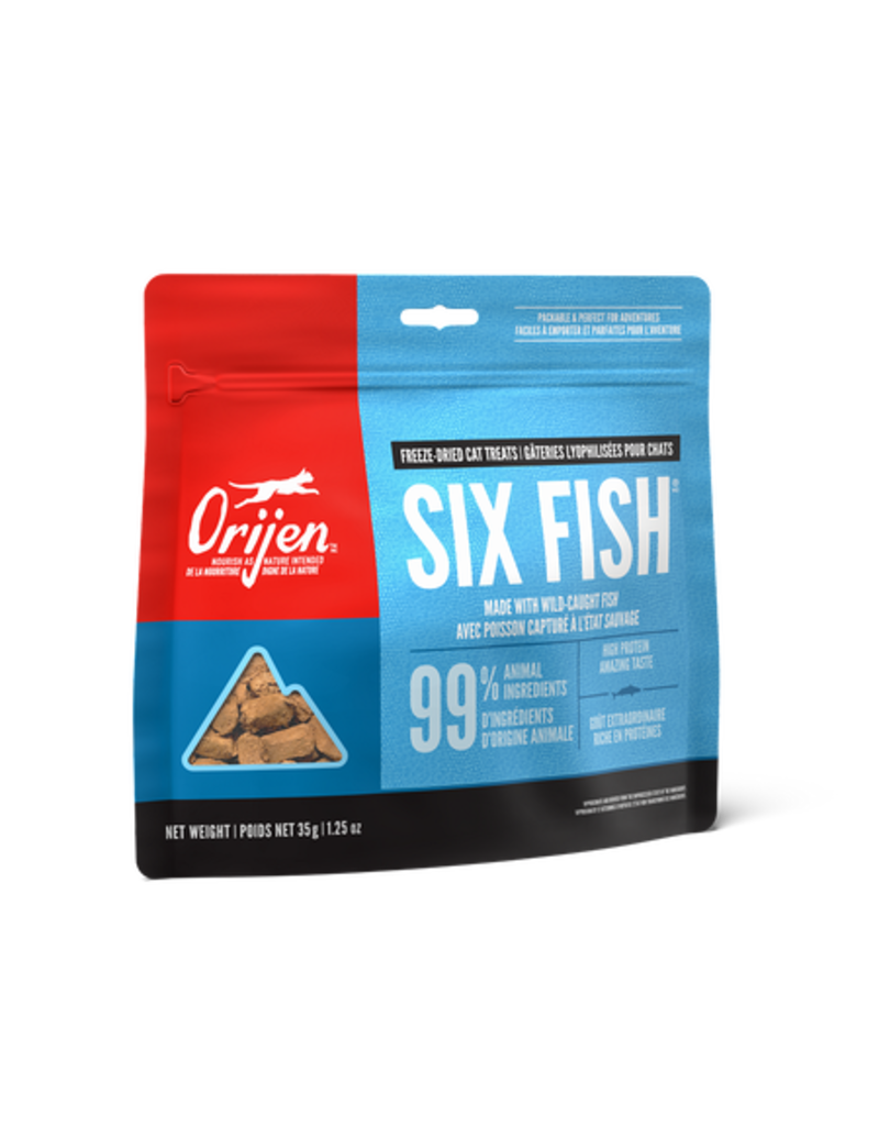 Orijen Orijen gâteries lyophilisées pour chat recette 6-fish 35g