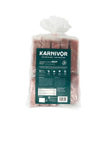 Karnivor Karnivor nourriture crue pour chien - ingrédients limités bœuf 10 lb