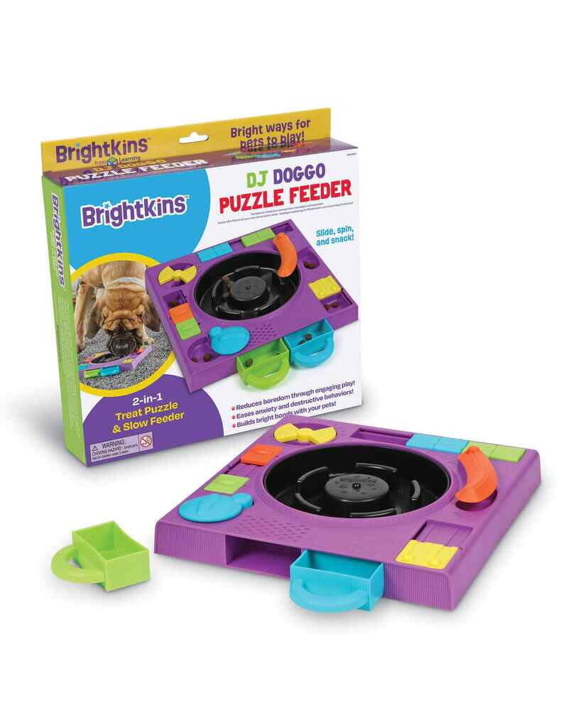 Brightkins Brightkins puzzle feeder DJ doggo