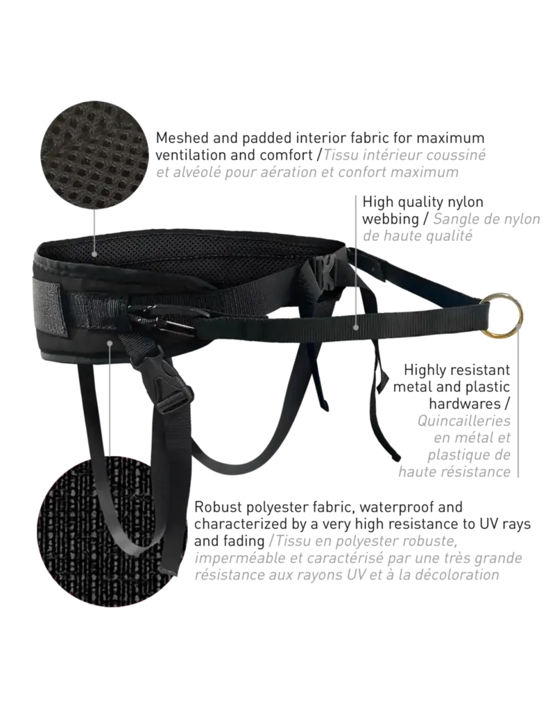 Nahak Nahak ceinture multifonction noir moyen