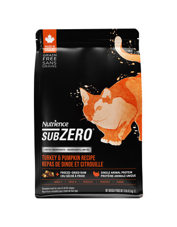 Nutrience Nutrience SubZero ingrédients limités chat dinde & citrouille 4.5kg