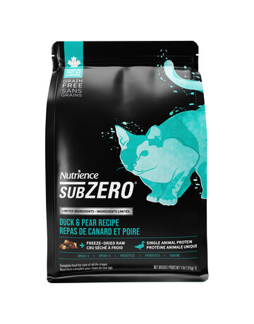Nutrience Nutrience SubZero ingrédients limités chat canard et poire 1.8kg